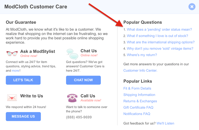 Customer Care FAQ