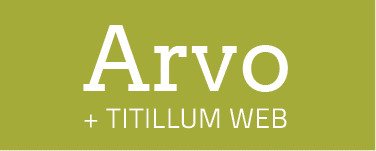 arvo and titillum web fonts