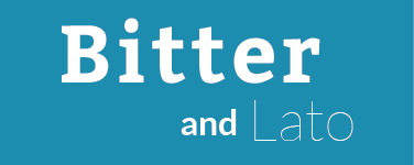 bitter and lato fonts