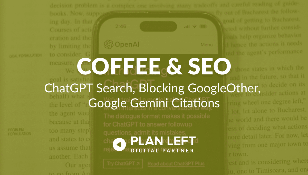 ChatGPT Search, Blocking GoogleOther, Google Gemini Citations