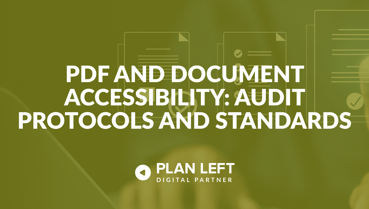 PDF and Document Accessibility: Audit Protocols and Standards