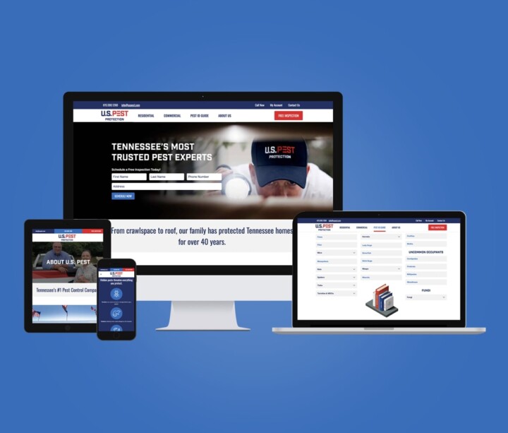 U.S. Pest Protection's New Website and SEO content Creates 150% Increase in Organic Traffic